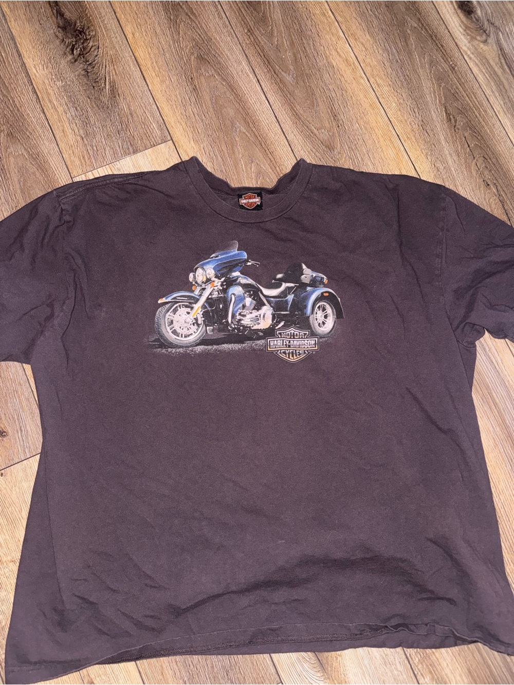 Harley-Davidson Black Short Sleeve Tee with Motorcycle Graphic